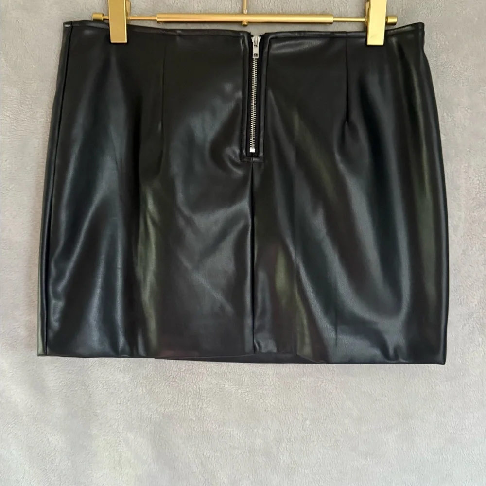 Black Mini Skirt with Bedazzled Accents - Picture 5 of 5